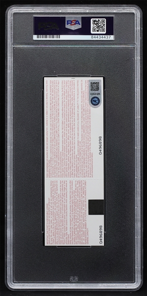 Wander Franco Signed & Inscribed MLB Debut Game Ticket - June 22, 2021 Tropicana Field (PSA/DNA NM-MT 8 Auto Grade)