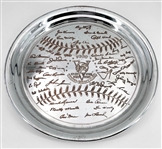 NY Yankees 1953 World Series Silver Plate Given to Team Members Only - Celebrates 5 Straight WS Titles