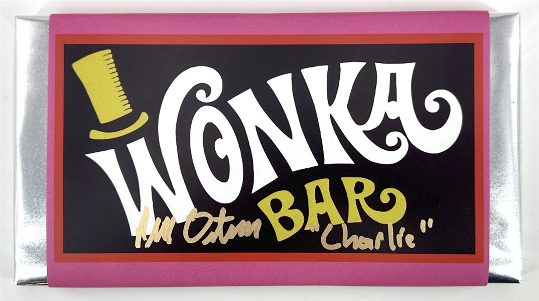 Wonka Bar Signed by Peter Ostrum (Charlie) from the Movie Willy Wonka & the Chocolate Factory (JSA Witness)