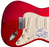 Guns N’ Roses In-Person Group Signed Red Stratocaster-Style Guitar (4 Sigs) (JSA LOA) 