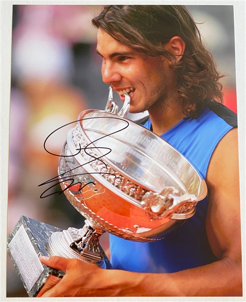 Raphael Nadal In-Person Signed 11” x 14” Photo (JSA Authentication)