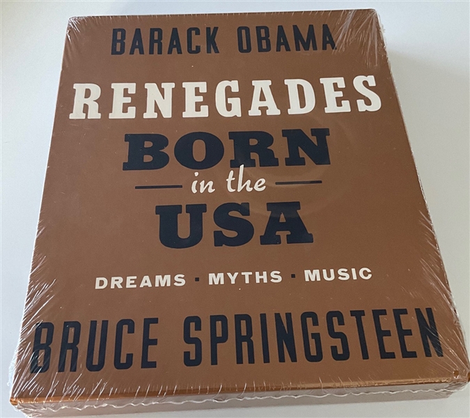 President Barack Obama & Bruce Springsteen Signed “Renegades Born in the USA” Still-Sealed Deluxe Edition Book (Third Party Guaranteed)