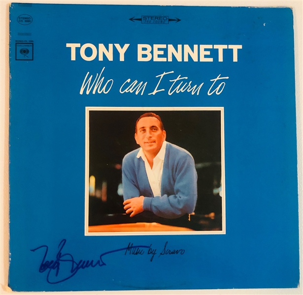Tony Bennett In-Person Signed “Who Can I Turn To” Album Record (John Brennan Collection) (Beckett/BAS Authentication)