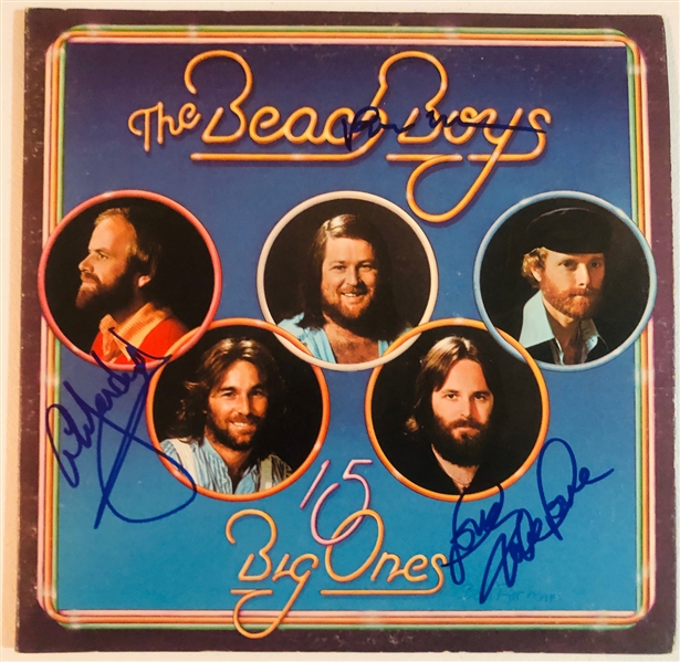 The Beach Boys In-Person Group Signed “15 Big Ones” Album Record (3 Sigs) (John Brennan Collection) (Beckett/BAS Authentication)