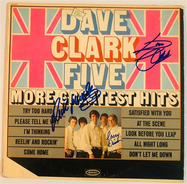 The Dave Clark Five In-Person Group Signed “More Greatest Hits” Album Record (3 Sigs) (John Brennan Collection) (Beckett/BAS Authentication)
