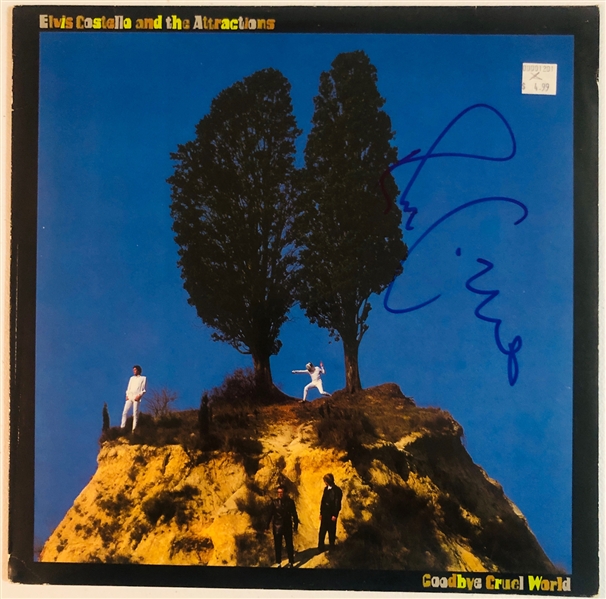 Elvis Costello In-Person Signed “Goodbye Cruel World” Album Record (John Brennan Collection) (Beckett/BAS Authentication)