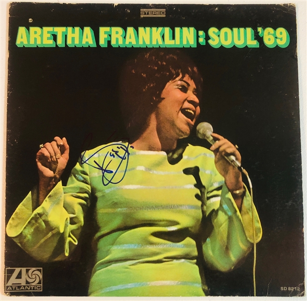 Aretha Franklin In-Person Signed “Soul ‘69” Album Record (John Brennan Collection) (Beckett/BAS Authentication)
