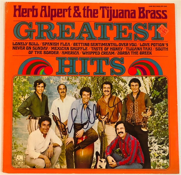 Herb Alpert In-Person Signed “Greatest Hits” Album Record (John Brennan Collection) (Beckett/BAS Authentication)