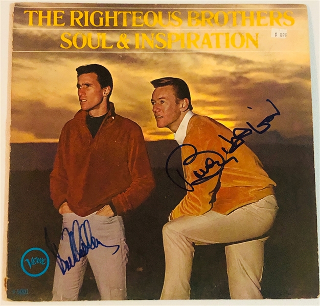 The Righteous Brothers In-Person Signed “Soul & Inspiration” Album Record (2 Sigs) (John Brennan Collection) (Beckett/BAS Authentication)