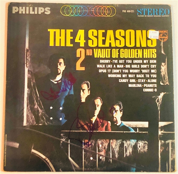 The Four Seasons: Frankie Valli & Bob Gaudio In-Person Signed “2nd Vault of Golden Hits” Album Record (John Brennan Collection) (Beckett/BAS Authentication)
