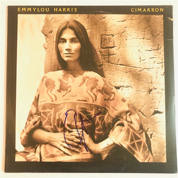 Emmylou Harris In-Person Signed “Cimarron” Album Record (John Brennan Collection) (Beckett/BAS Authentication)
