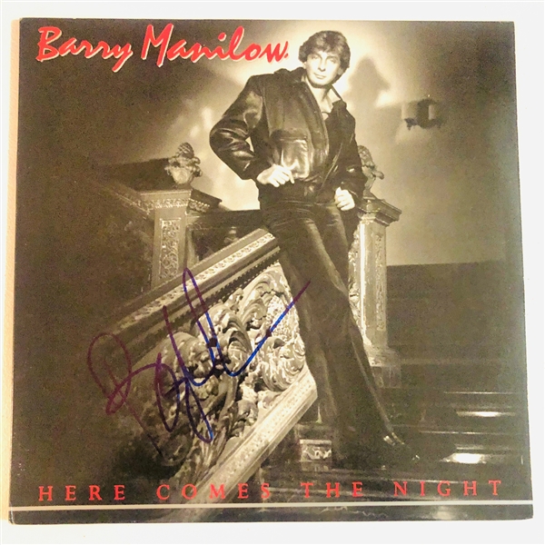 Barry Manilow In-Person Signed “Here Comes the Night” Album Record (John Brennan Collection) (Beckett/BAS Authentication)