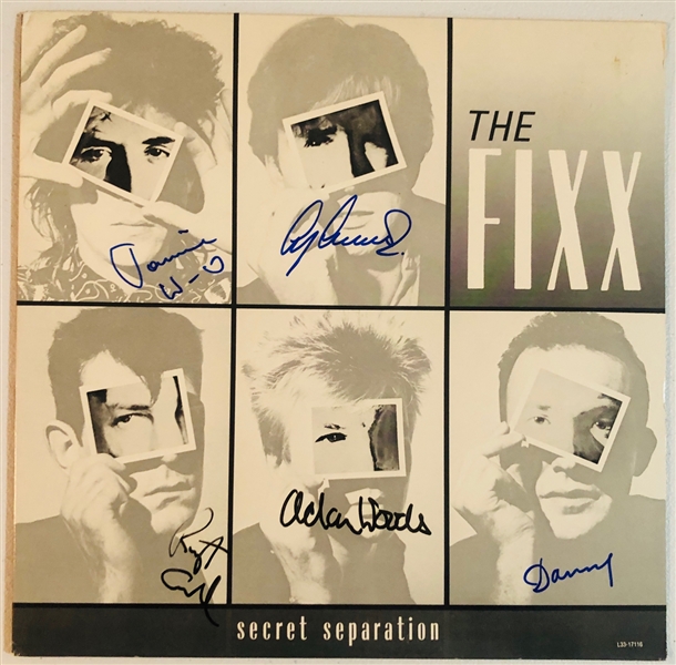 The Fixx In-Person Group Signed “Secret Separation” Album Record (5 Sigs) (John Brennan Collection) (JSA Authentication)