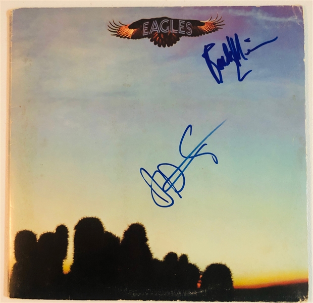 The Eagles: Meisner & Souther In-Person Signed Debut Album Record (John Brennan Collection) (Beckett/BAS Authentication)