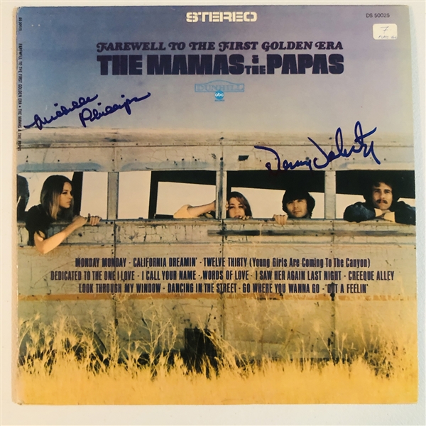 The Mamas & The Papas: Phillips & Doherty In-Person Signed “Farewell to the First Golden Era” Album Record (John Brennan Collection) (Beckett/BAS Authentication)