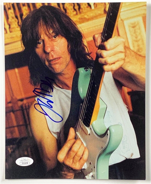 Jeff Beck In-Person Signed 8” x 10” Photo (John Brennan Collection) (JSA Authentication)