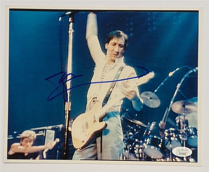 The Who: Pete Townshend 10” x 8” Signed Photo (John Brennan Collection) (JSA Authentication)