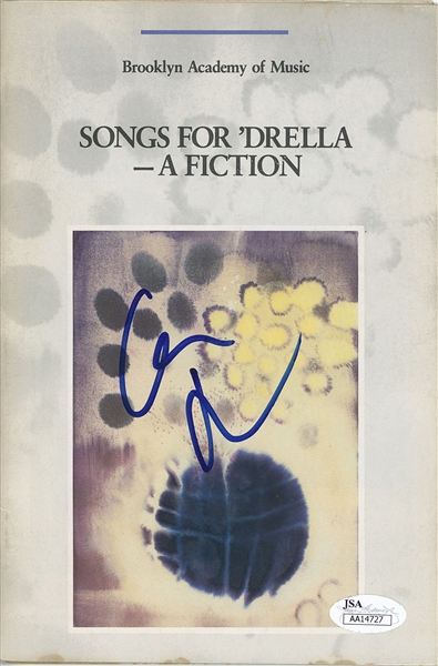 Lou Reed In-Person Signed “Songs for ‘Drella” Playbill (John Brennan Collection) (JSA Authentication)