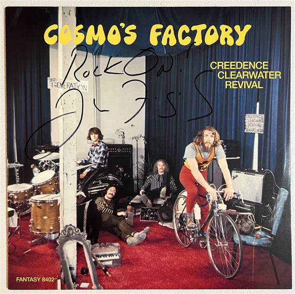 CCR: John Fogerty In-Person Signed “Cosmo’s Factory” Album Record (JSA Authentication)