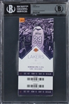 Kobe Bryant ULTRA RARE Signed Ticket from Final Game (4/13/16) (Beckett/BAS Encapsulated) 