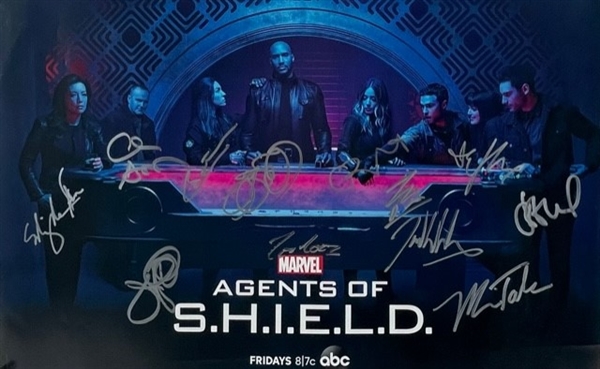 Agents of Shield: Cast Signed 13" x 20" Mini-Poster (Beckett/BAS)