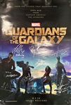 Guardians of the Galaxy: Cast Signed 27" x 40" Original Poster (9 Sigs)(JSA COA)