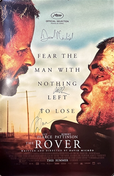 The Rover: Multi-Signed 27” x 40” Full-sized Poster w/ Pattinson, Pearce, & Michod (Beckett/BAS)