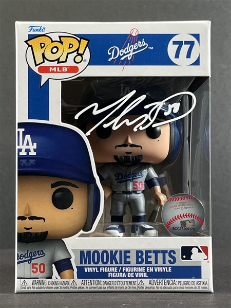 Mookie Betts Signed Dodgers Funko Pop #77 (PSA/DNA)