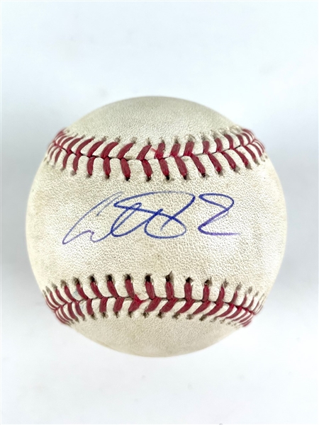Anthony Rendon Game Used & Signed OML Baseball :: Pitched to Rendon (8-22-2019 WSH vs PIT )(MLB Holo & PSA/DNA)