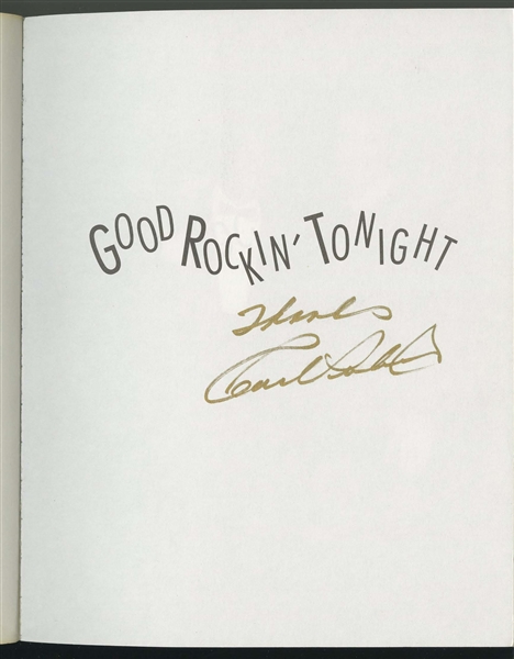 Carl Perkins Signed Good Rockin Tonight Sun Records Book (Third Party Guaranteed)