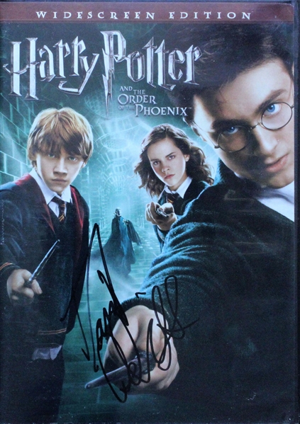 Daniel Radcliffe Signed Harry Potter DVD Sleeve w/ Disc (ACOA)