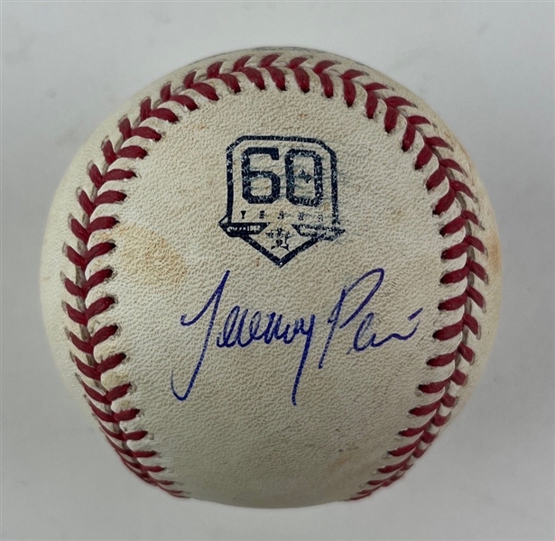 Jeremy Pena Game Used & Signed OML Baseball :: Used 6-12-2022 SEA vs. HOU :: Ball Pitched to Pena :: Pena HR Game :: World Series MVP Year (PSA/DNA & MLB Hologram)