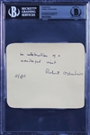 The Atomic Bomb: Robert Oppenheimer Signed & Inscribed Album Page with MINT 9 Autograph (Beckett/BAS Encapsulated)