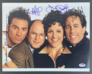 Seinfeld Cast Signed 11" x 14" Photo (4 Sigs)(Beckett/BAS LOA)