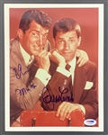 Dean Martin and Jerry Lewis Signed 8" x 10" Color Photograph (PSA/DNA)