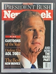 President George W. Bush Signed 2001 Newsweek Magazine (Third Party Guaranteed)