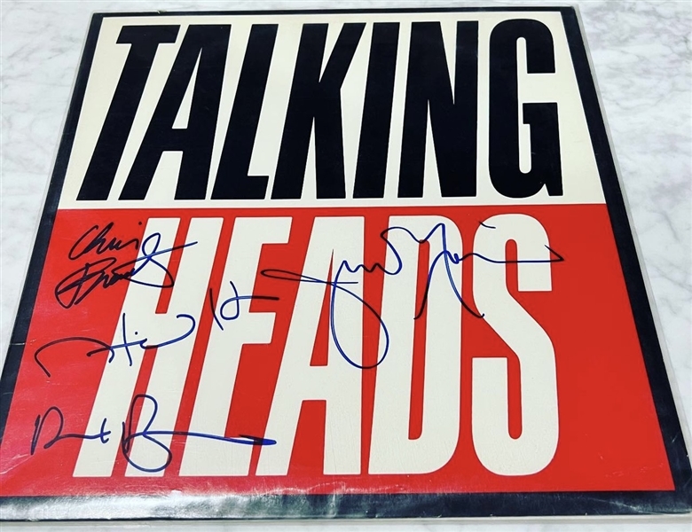 Talking Heads Group Signed “True Stories” Record Album (4 Sigs) (Beckett/BAS LOA)