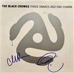 Black Crowes Dual-Signed Chris & Rich Robinson “Three Snakes and One Charm” Album Record (2 Sigs) (Beckett/BAS Authentication)
