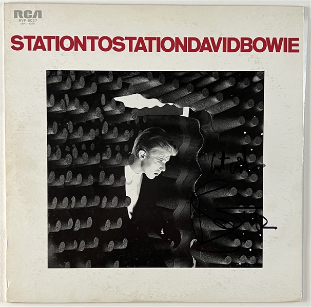 David Bowie 1992 Signed “Station to Station” Record Album (Andy Peters Bowie Expert)