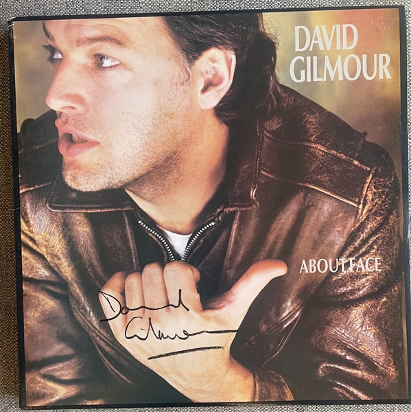 Pink Floyd: David Gilmour Signed “About Face” Album Record (Floyd Authentic LOA) 