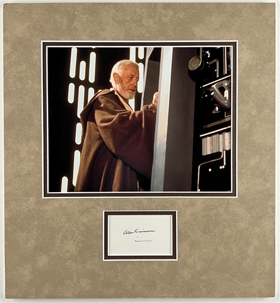 Star Wars: Alec Guinness Signature in “A New Hope” Matted Display (K9Graphs) (Third Party Guaranteed) 