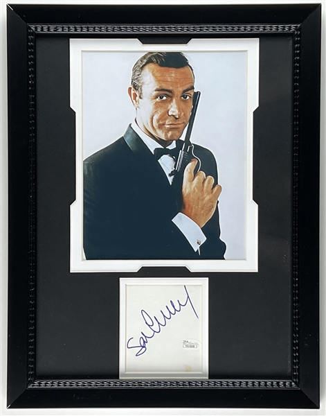 James Bond: Sean Connery Signature Framed With “007” Photo (JSA LOA)