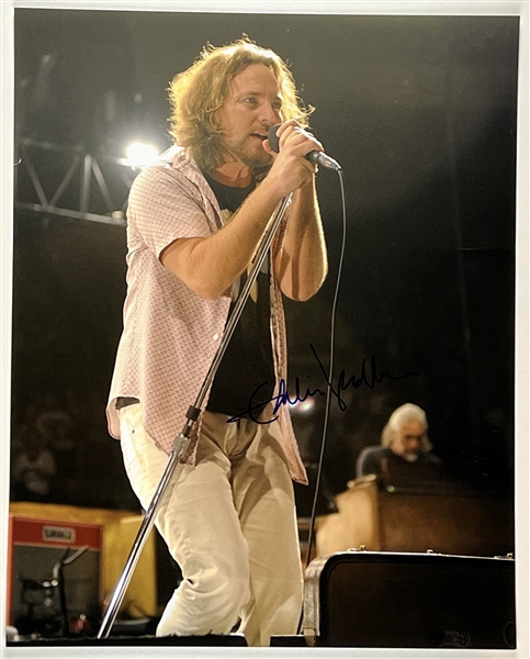 Pearl Jam: Eddie Vedder Signed Oversized 16” x 20” Photo (Third Party Guaranteed) 