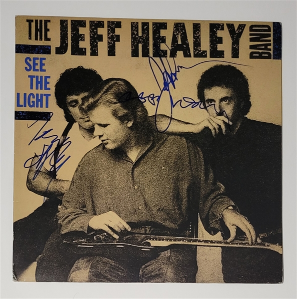 Jeff Healey Band “See the Light” Group Signed Record Album (3 Sigs) (Third Party Guaranteed)