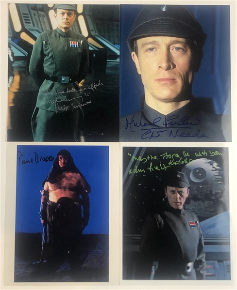 Star Wars: Lot of (4) Villains Signed 8” x 10 Photos from the Original Trilogy Films (Third Party Guaranteed) 