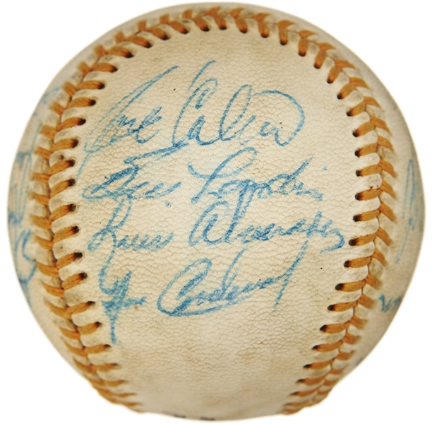 1969 Puerto Rican Winter League San Juan Senadores Team Baseball Signed by Clemente & Munson as Teammates! (JSA LOA)