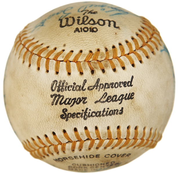 1969 Puerto Rican Winter League San Juan Senadores Team Baseball Signed by Clemente & Munson as Teammates! (JSA LOA)