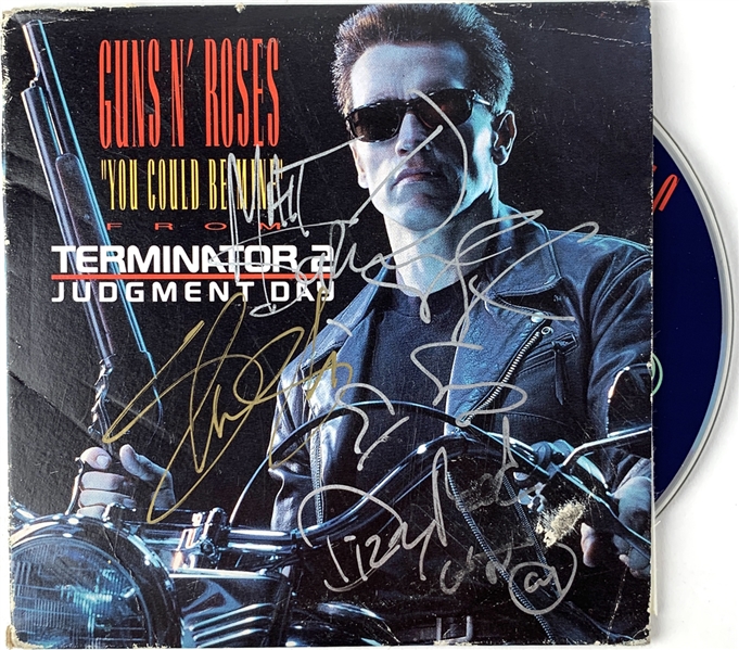 Guns N Roses Group Signed "You Could Be Mine" CD Single (4 Sigs)(Third Party Guaranteed)