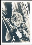 Harpo Marx Signed Vintage 5" x 7" Black & White Photograph (Beckett/BAS LOA)