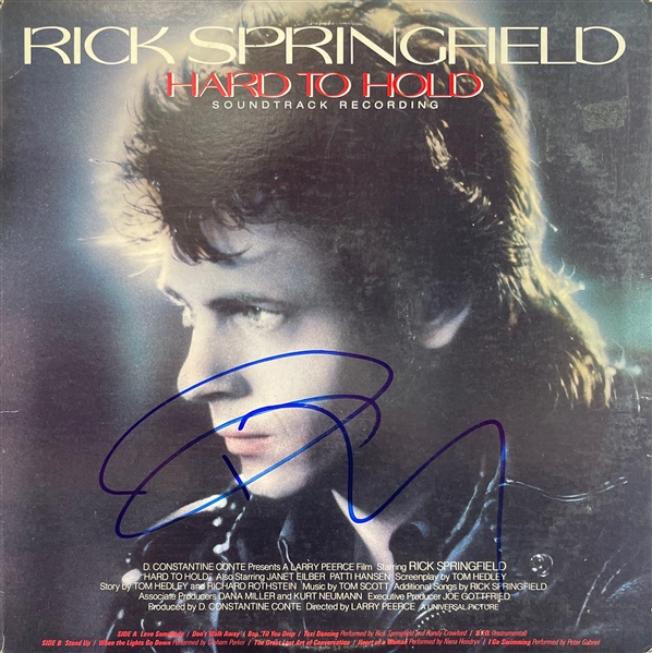 Rick Springfield Signed "Hard to Hold" Album w/ Vinyl (BAS)